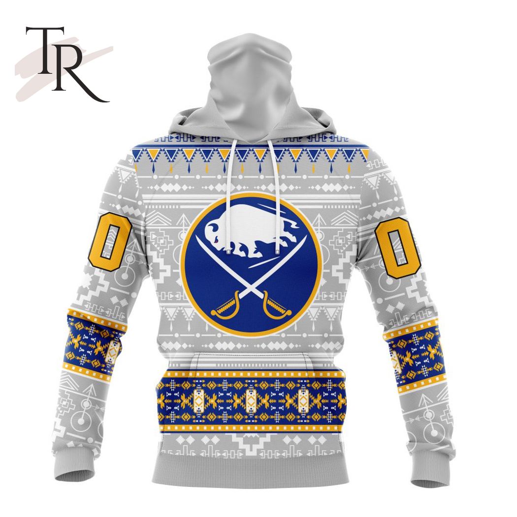 New 2025 NEW] ized NHL Buffalo Sabres Special Native Design Custom Hoodie - Image 4